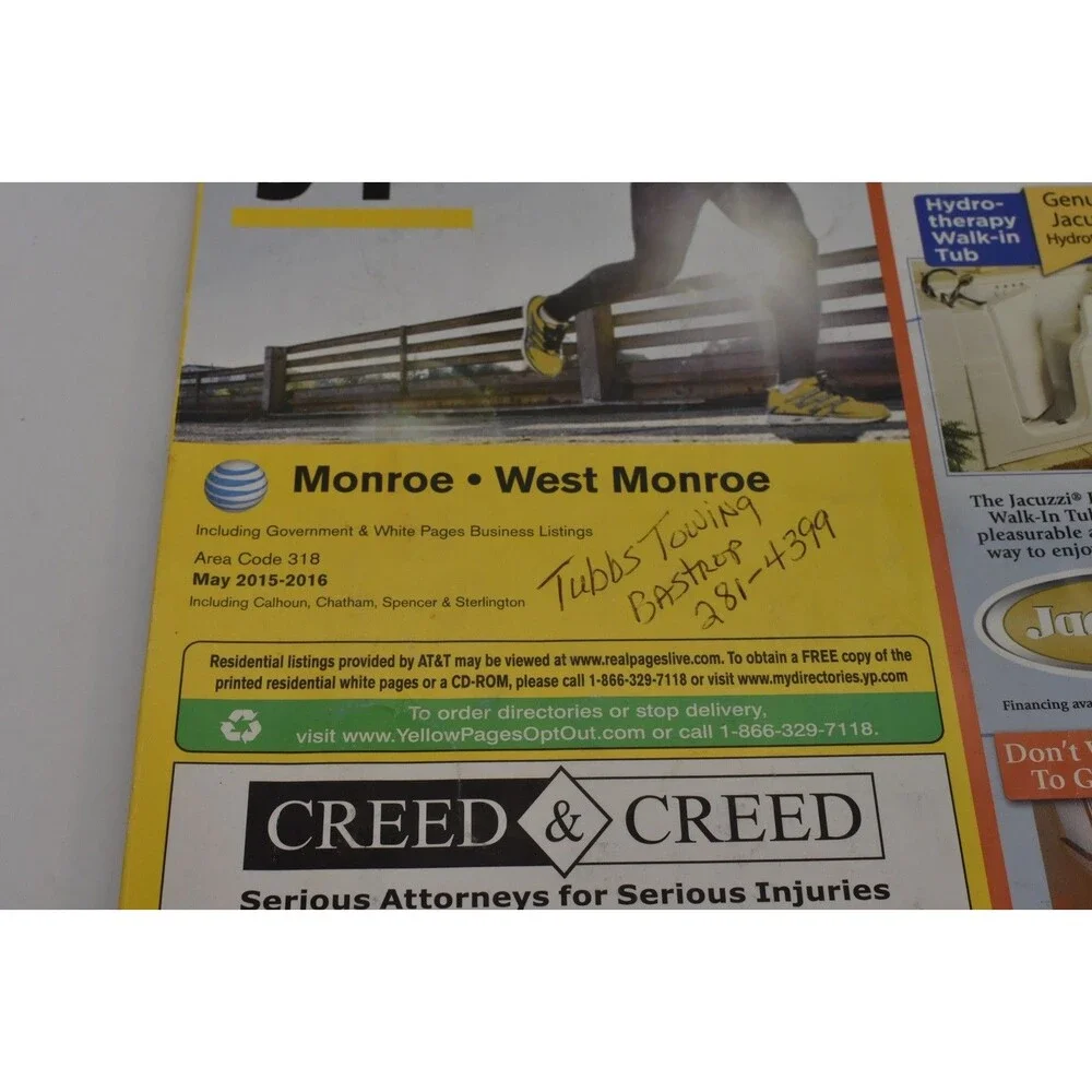 Yellow Pages Monroe/West Monroe 2015-2016